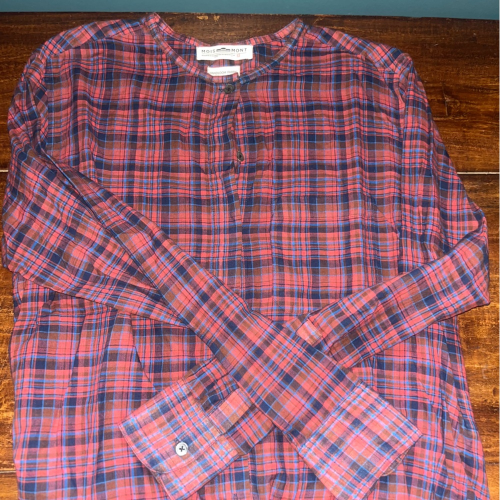 Moismont Plaid 💯 Cotton Button Down🍁🍂